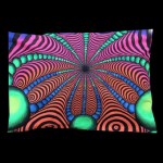 Goa Uv SchwarzLicht BettWäsche psychedelic Spiralix fancy bunt