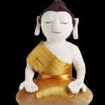 30cm großes StoffPupperl Buddha