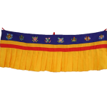Fensterverzierung, Deckenverziehrung, Tibet, gelb, blau