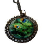 Halskette, Pfauen Schmuck, Amulet, Schmuck