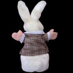 Alice´s StoffHandPupperl Weisser Hase aus dem Wunderland