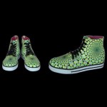 Crazy UV Sneakers Fraktal grün Gr. 40