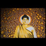 BigSize Decke Tuch Divinity BUDDHA gelb