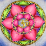 Goa Uv SchwarzLichtTuch AUM Om Rosette fancybunt